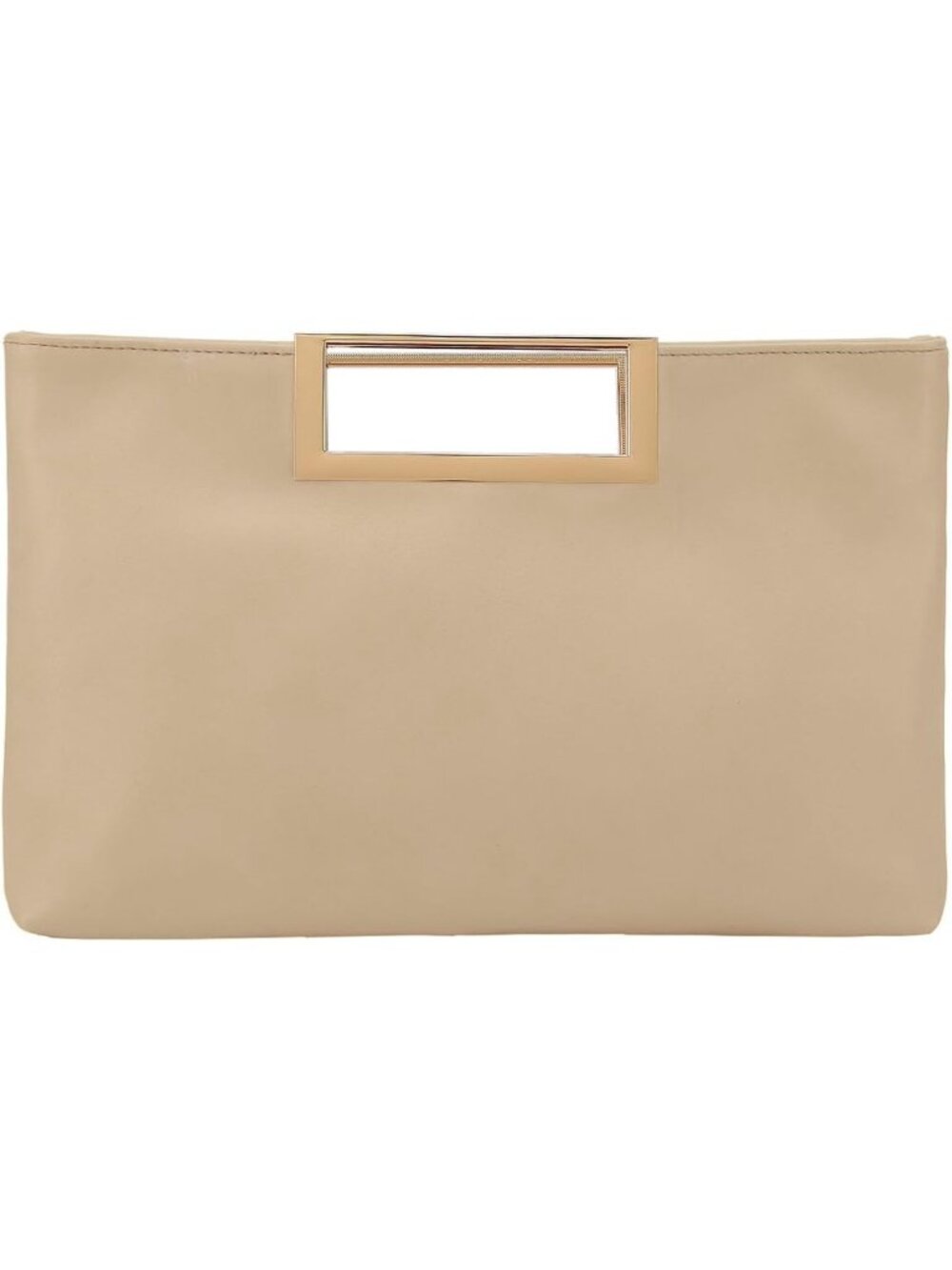 Women's Taupe PU leather Evening Clutch Handbag Stylish Convertible Purse